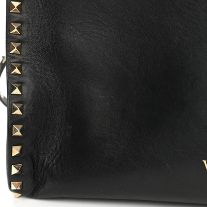 Valentino Garavani Vitello Rockstud Dome Shopper Black 8 of 15