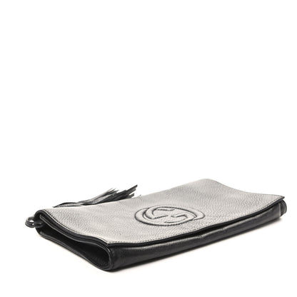 Gucci Pebbled Calfskin Medium Soho Clutch Black 4 of 9