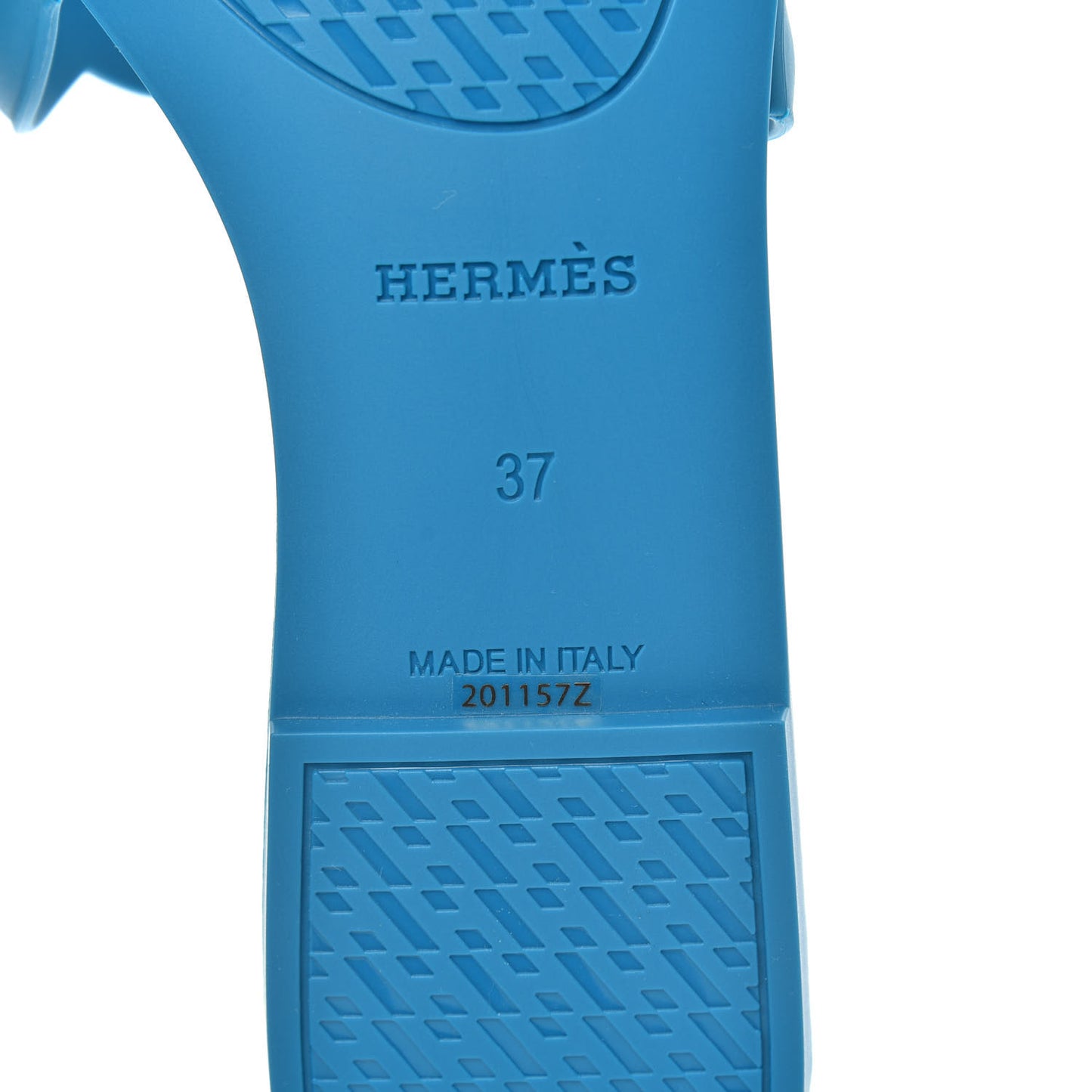Rubber Aloha Sandals 37 Bleu Vif