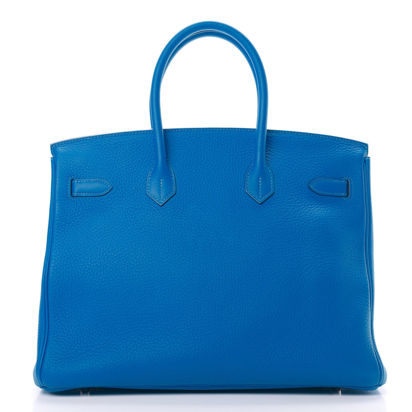 Taurillon Clemence Birkin 35 Bleu Hydra