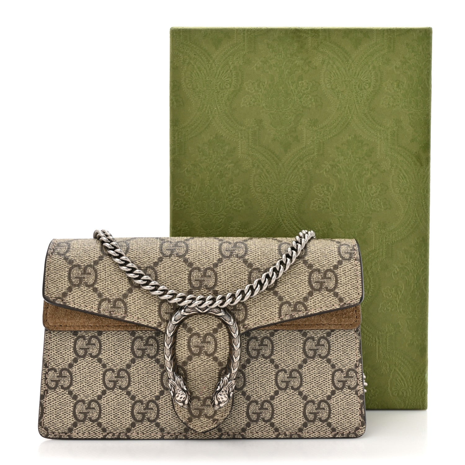 Gucci GG Supreme Monogram Super Mini Dionysus Shoulder Bag Taupe 11 of 11