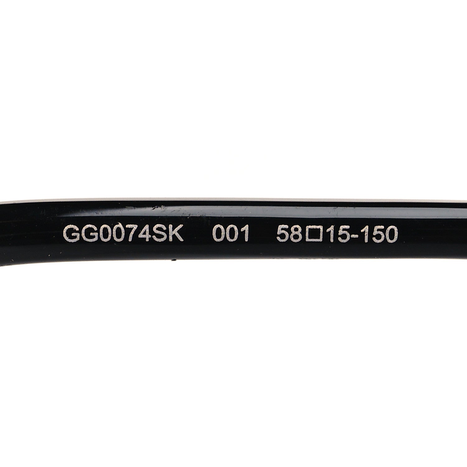 Gucci Round Metal GG0074SK Sunglasses Black Silver 5 of 7