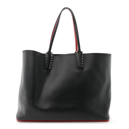 Christian Louboutin Calfskin Spikes East West Cabata Tote Black 1 of 15
