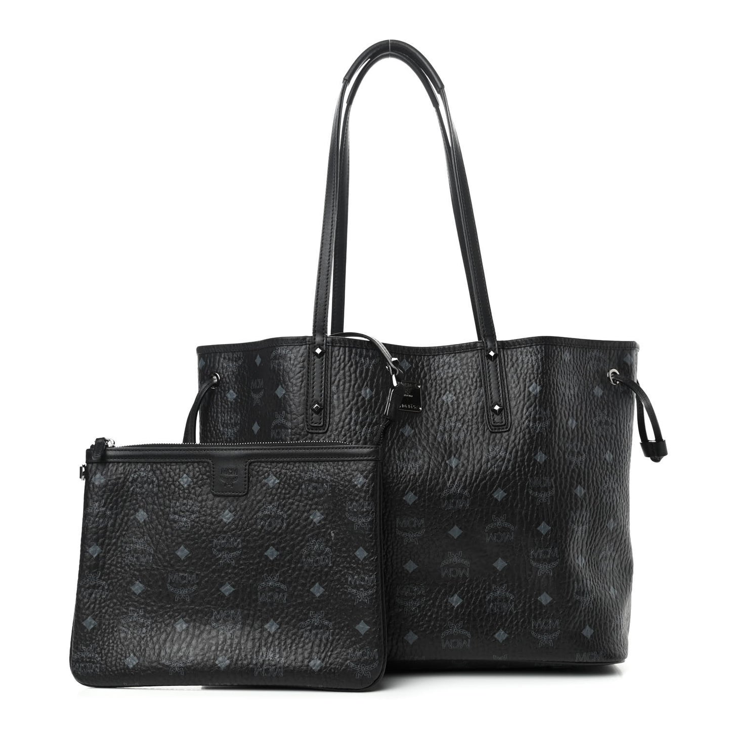 Visetos Medium Project Reversible Shopper Tote Black
