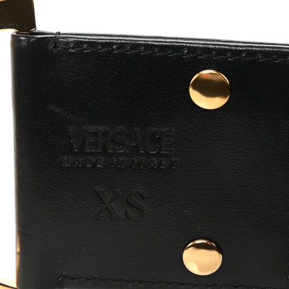 Versace Calfskin Palazzo Medusa '95 Wide Belt XS Black 3 of 3
