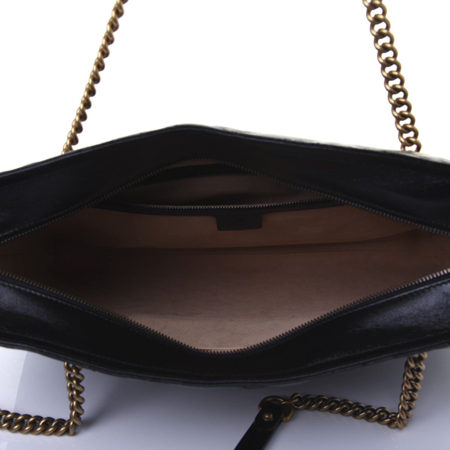 Gucci Vintage Calfskin Matelasse Medium GG Marmont Slim Tote Black 5 of 16