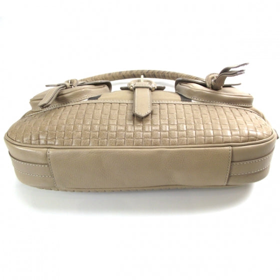 Burberry Leather Check Brompton Bag 4 of 11