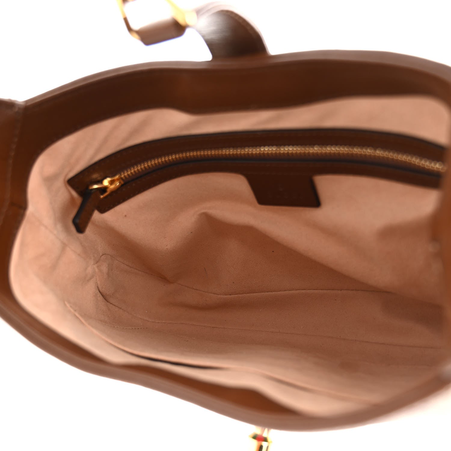 Gucci GG Supreme Monogram Azalea Calfskin Web Small Jackie 1961 Hobo Beige Ebony Brown Sugar 5 of 9