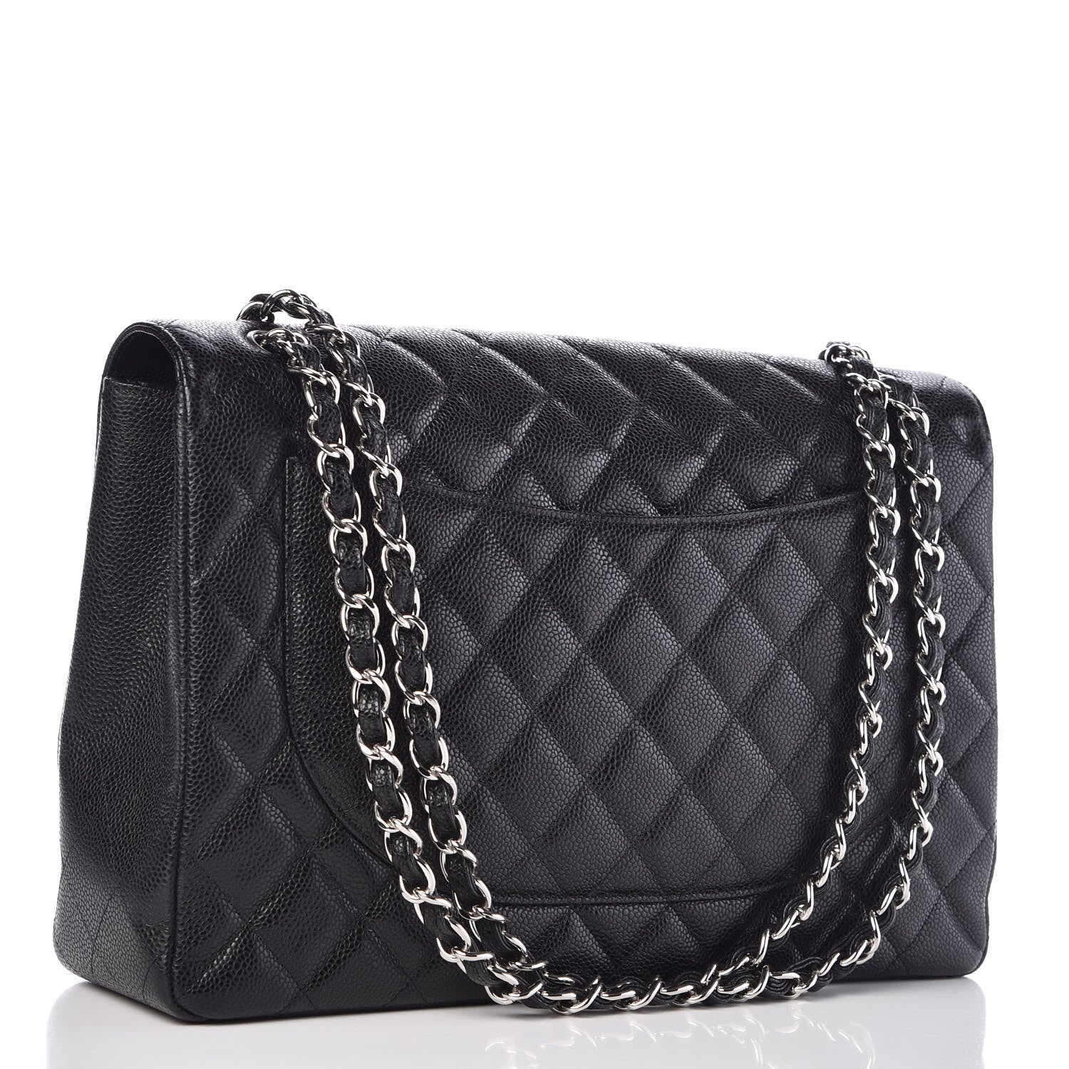 Chanel Caviar Quilted Maxi Single Flap Black 3 of 10