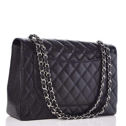 Chanel Caviar Quilted Maxi Single Flap Black 3 of 10