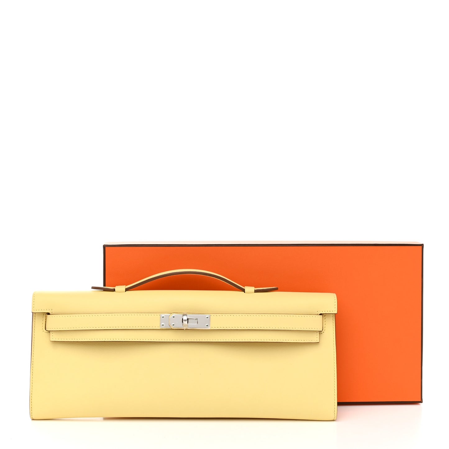 Swift Kelly Cut Clutch Pochette Jaune Poussin