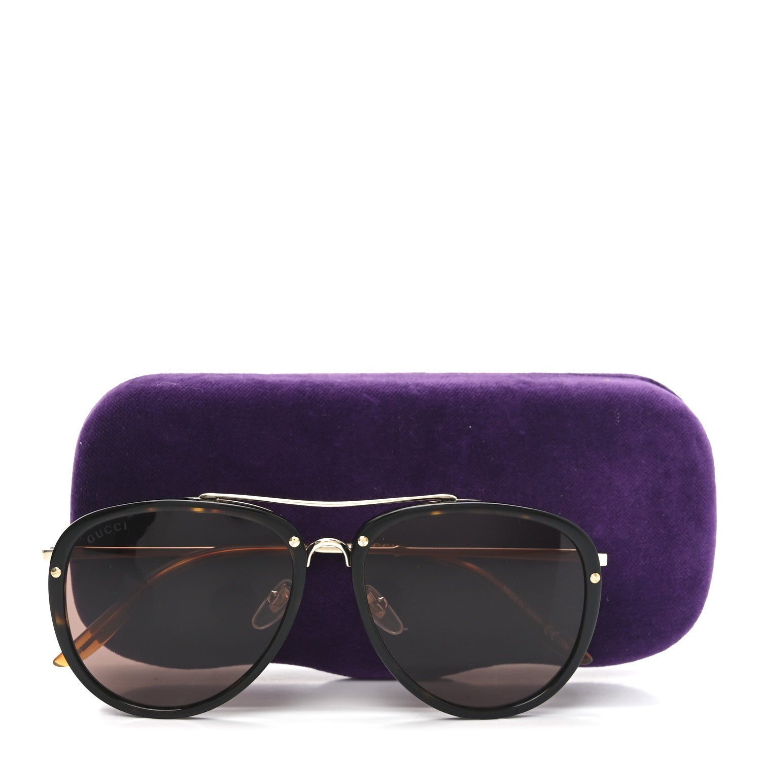 Gucci Aviator Sunglasses GG0662S Black 5 of 8