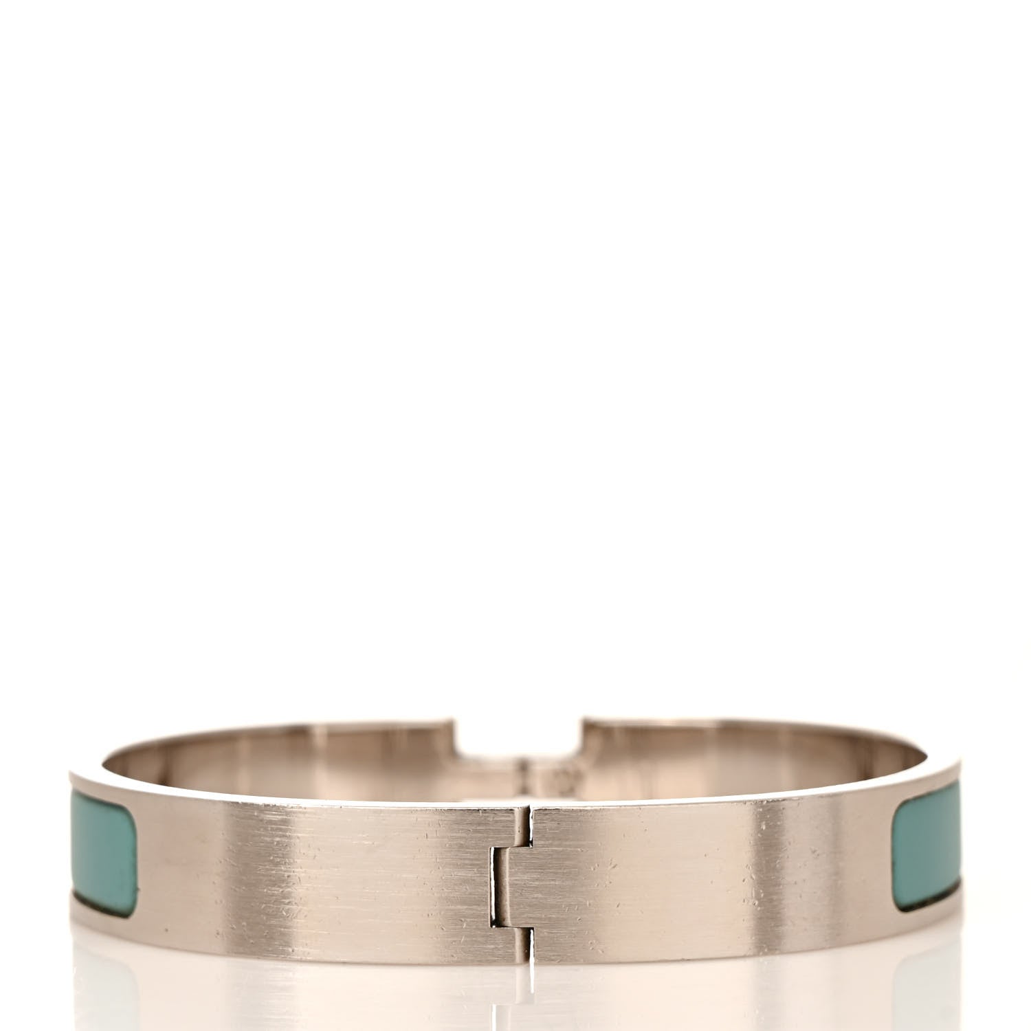 Hermes Matte Enamel Narrow Clic Clac HH Bracelet GM Lagon 3 of 4