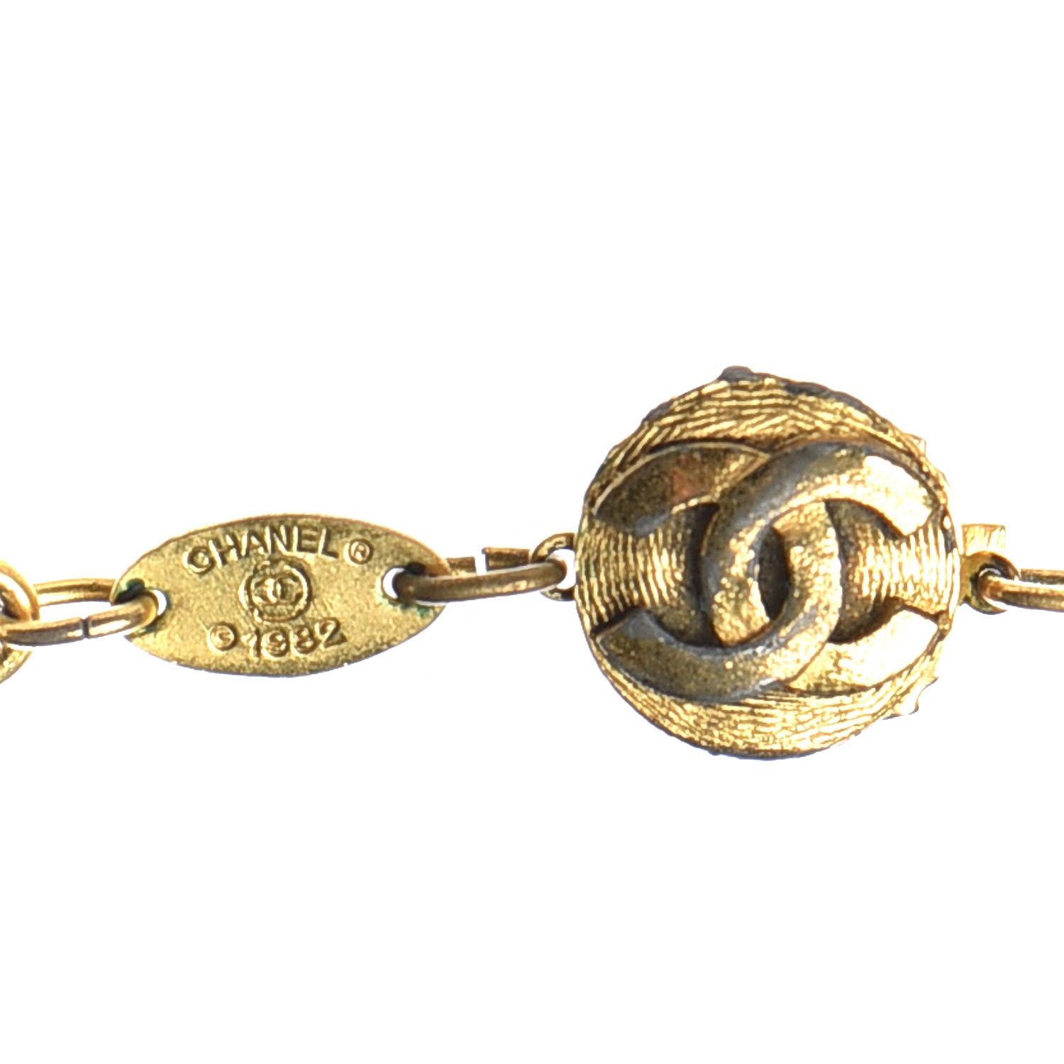 Chanel CC Chain Necklace Gold 4 of 6