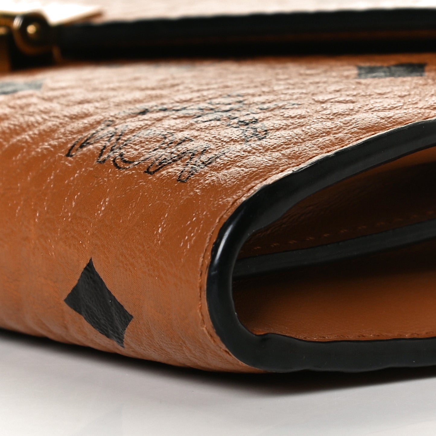 Visetos Large Patricia Wallet On Chain Cognac