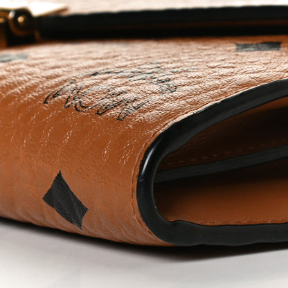 MCM Visetos Large Patricia Wallet On Chain Cognac 9 of 11