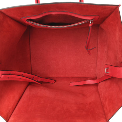Celine Supple Calfskin Medium Phantom Luggage Vermillion 5 of 12