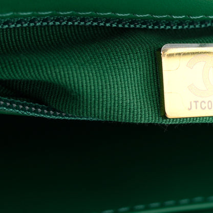 Chanel Shiny Aged Calfskin Quilted Nano Kelly Shopper Green 7 of 10