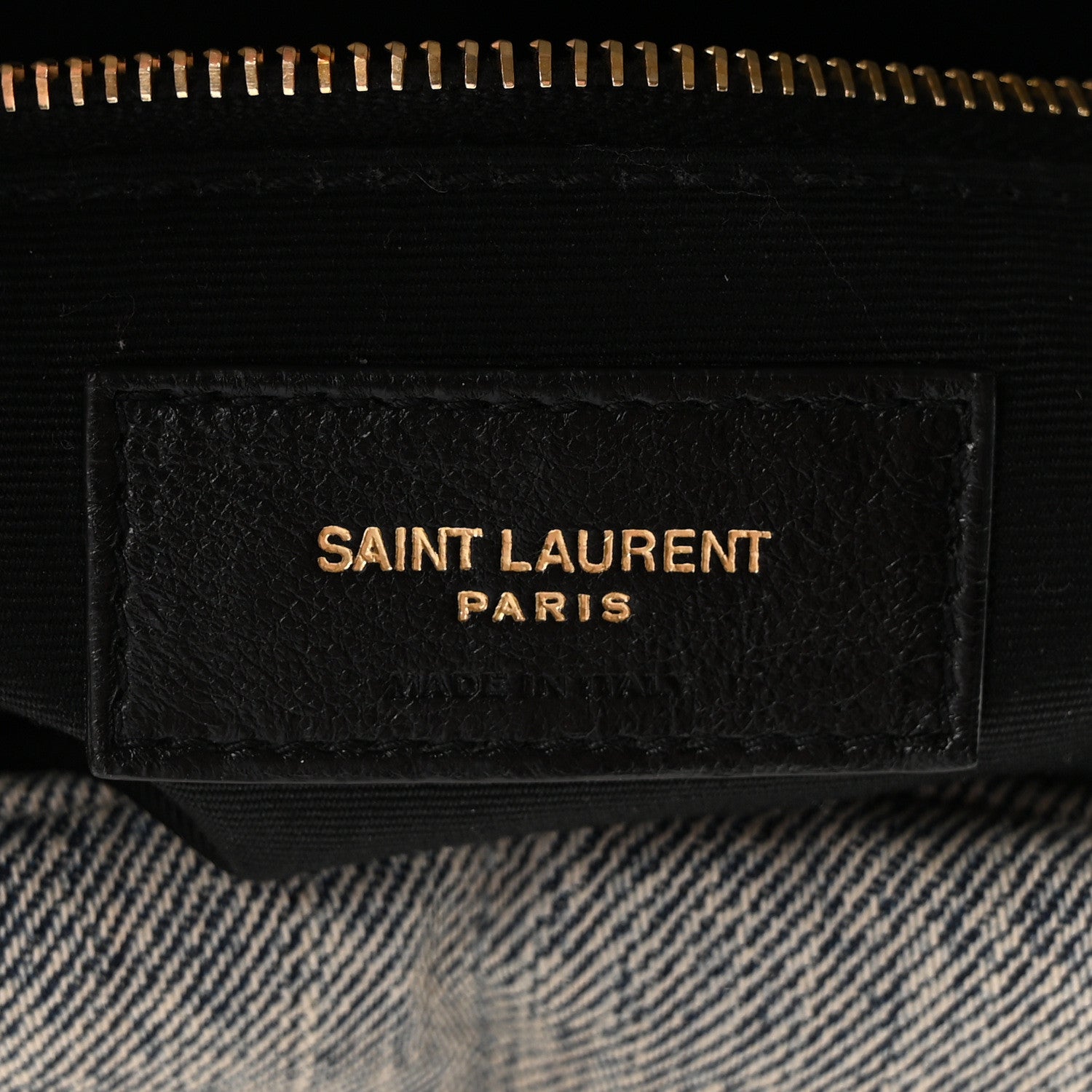 Saint Laurent Denim Quilted Medium Loulou Puffer Monogram Chain Satchel Azur 5 of 8