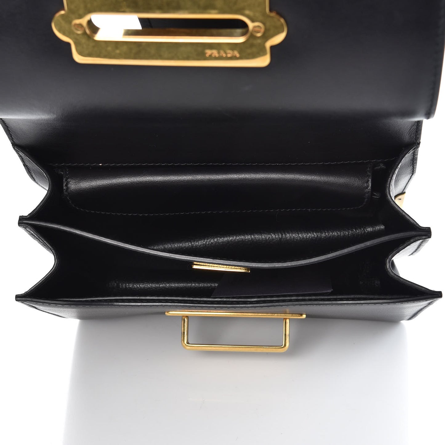 City Calf Saffiano Cahier Bag Black