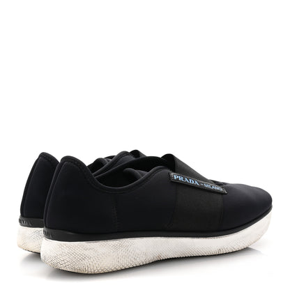 Prada Neoprene Slip On Sneakers 39 Black 5 of 9
