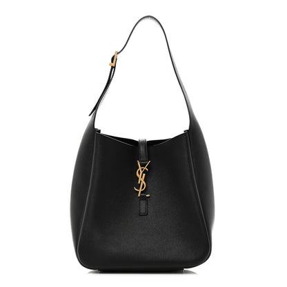 Saint Laurent Smooth Calfskin Small Le 5 A 7 Soft Hobo Black 1 of 10