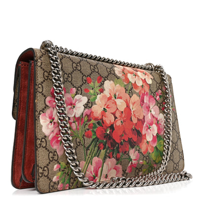 Gucci GG Supreme Monogram Blooms Small Dionysus Shoulder Bag Beige Multicolor Dry Rose 2 of 10