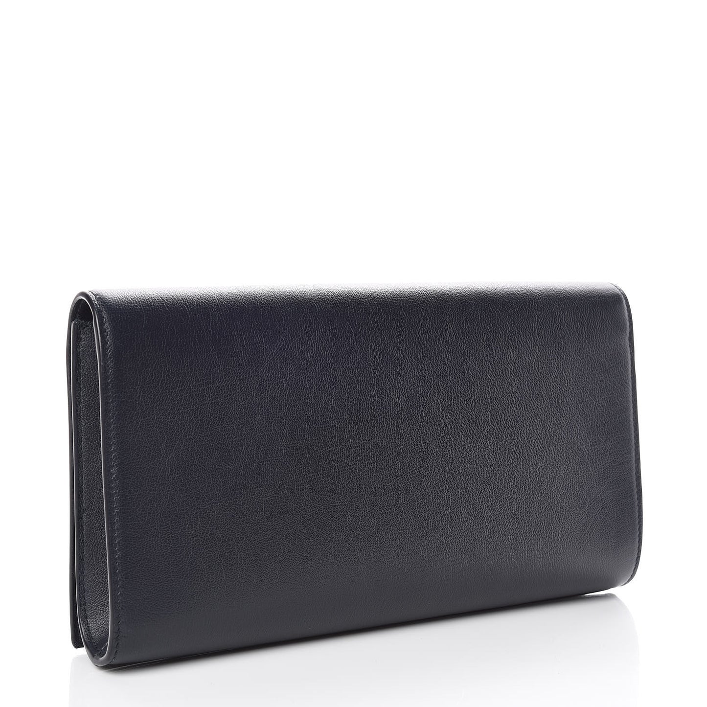 Calfskin Monogram Large Belle De Jour Clutch Navy