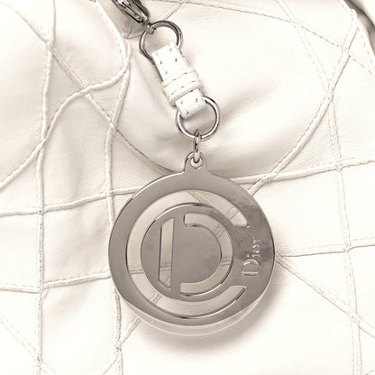 Christian Dior Lambskin Cannage Medium Le Trente Tote White 8 of 15