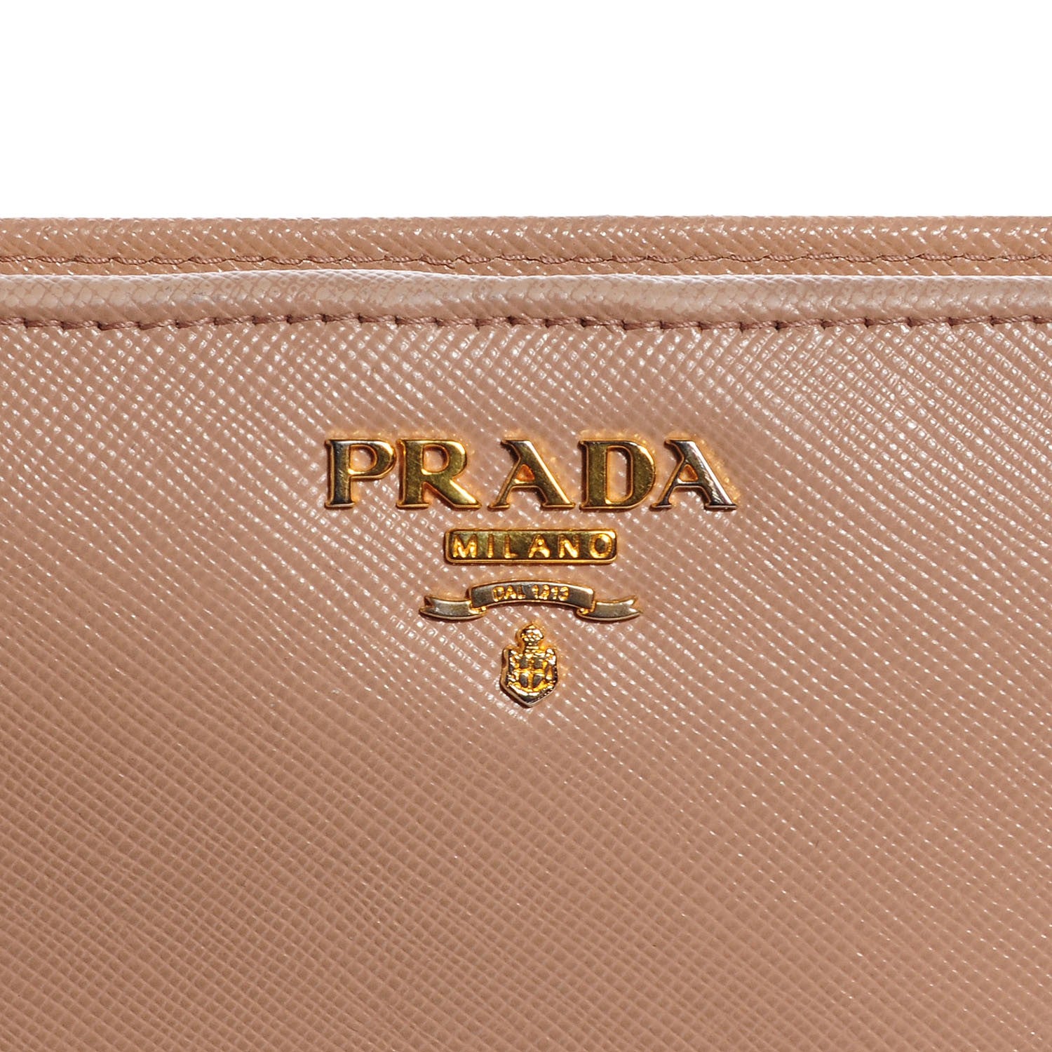 Prada Saffiano Continental Wallet Cammeo Platino 7 of 8