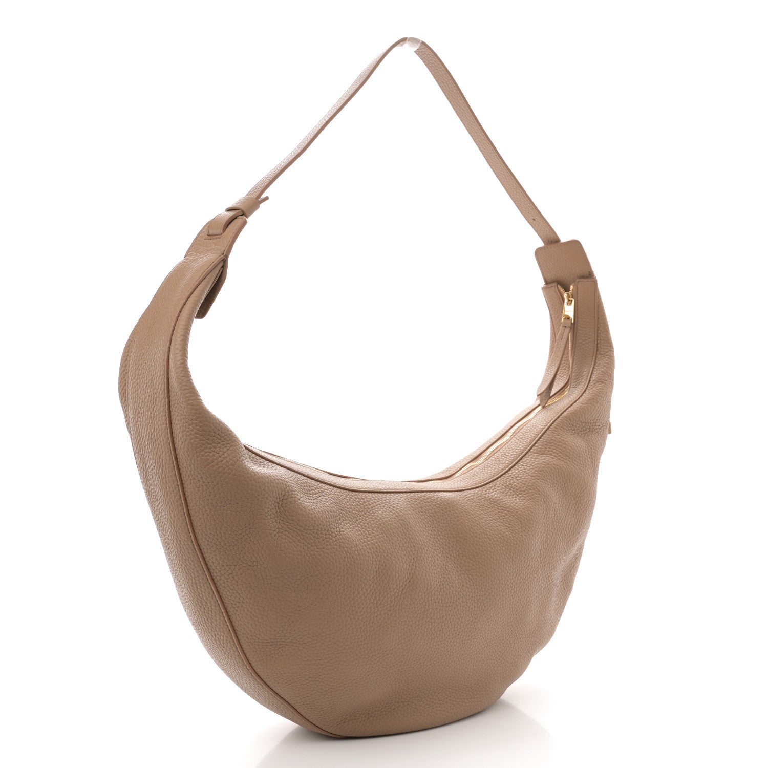 Khaite Pebbled Calfskin Augustina Hobo Hazelnut 3 of 10