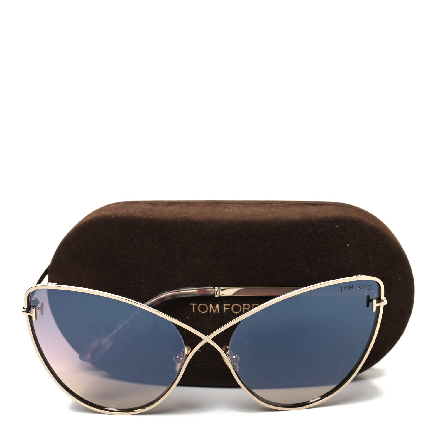 Tom Ford Metal Leila Cat Eye Sunglasses TF786 Gold 8 of 8