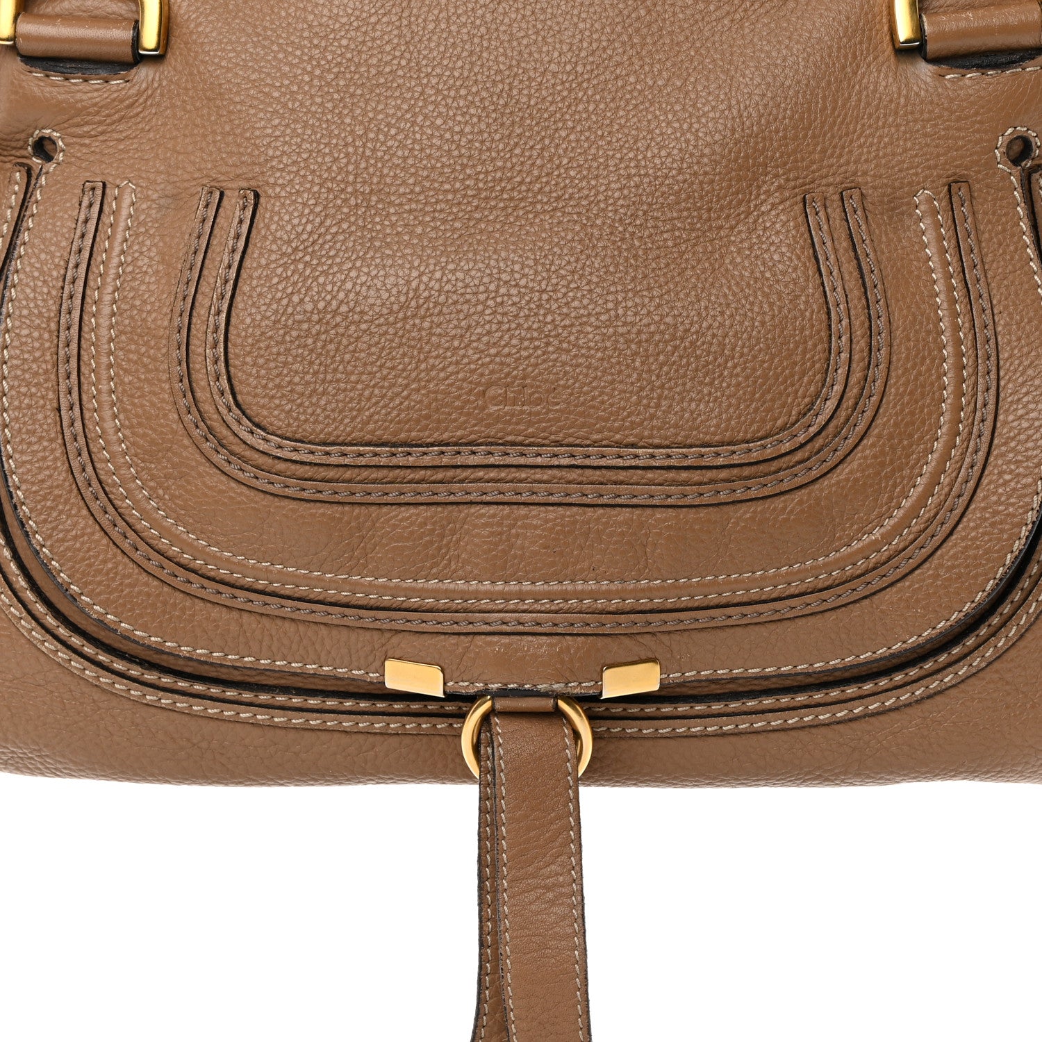 Chloe Calfskin Medium Marcie Satchel Light Tan 8 of 31
