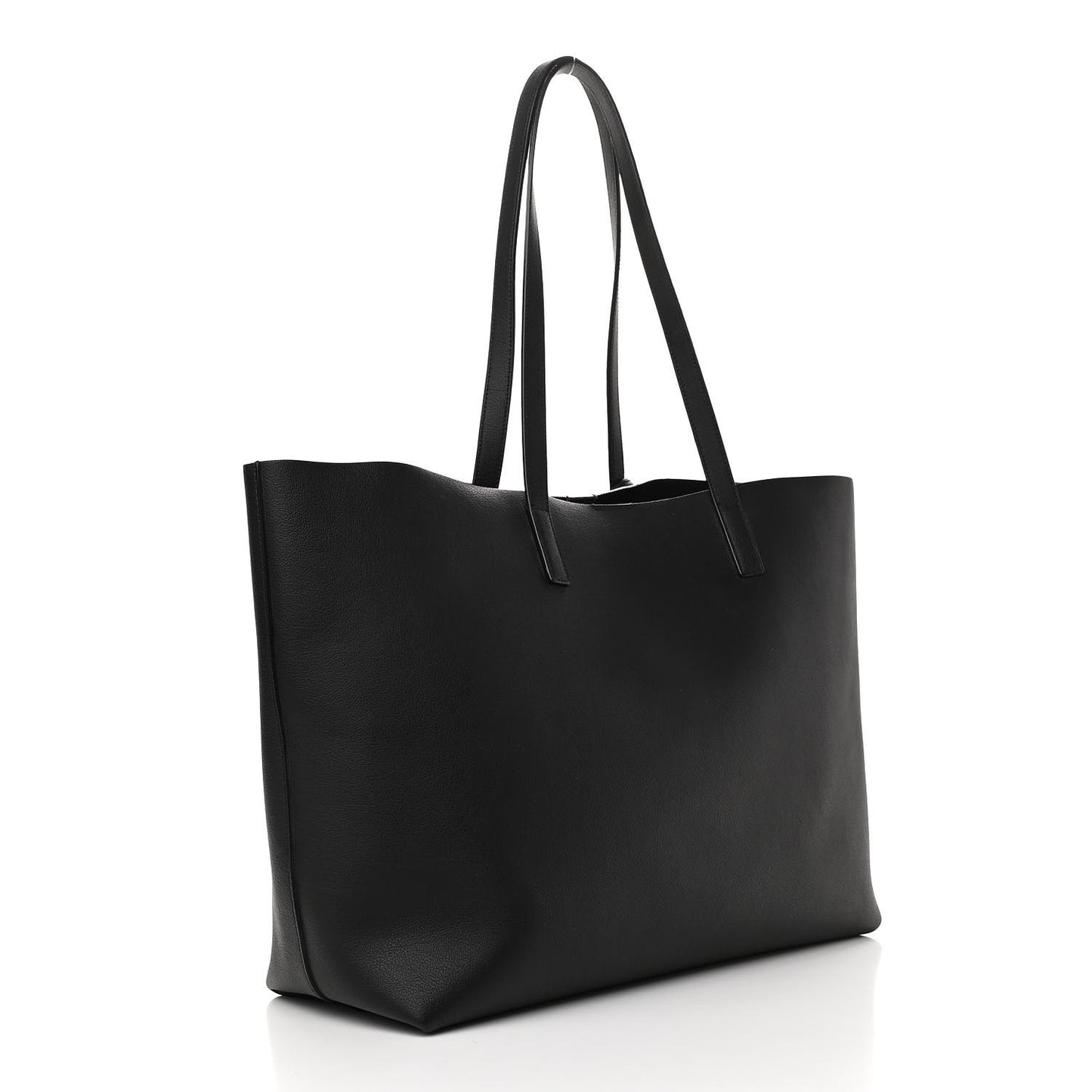 Calfskin Large Shopping Tote Black