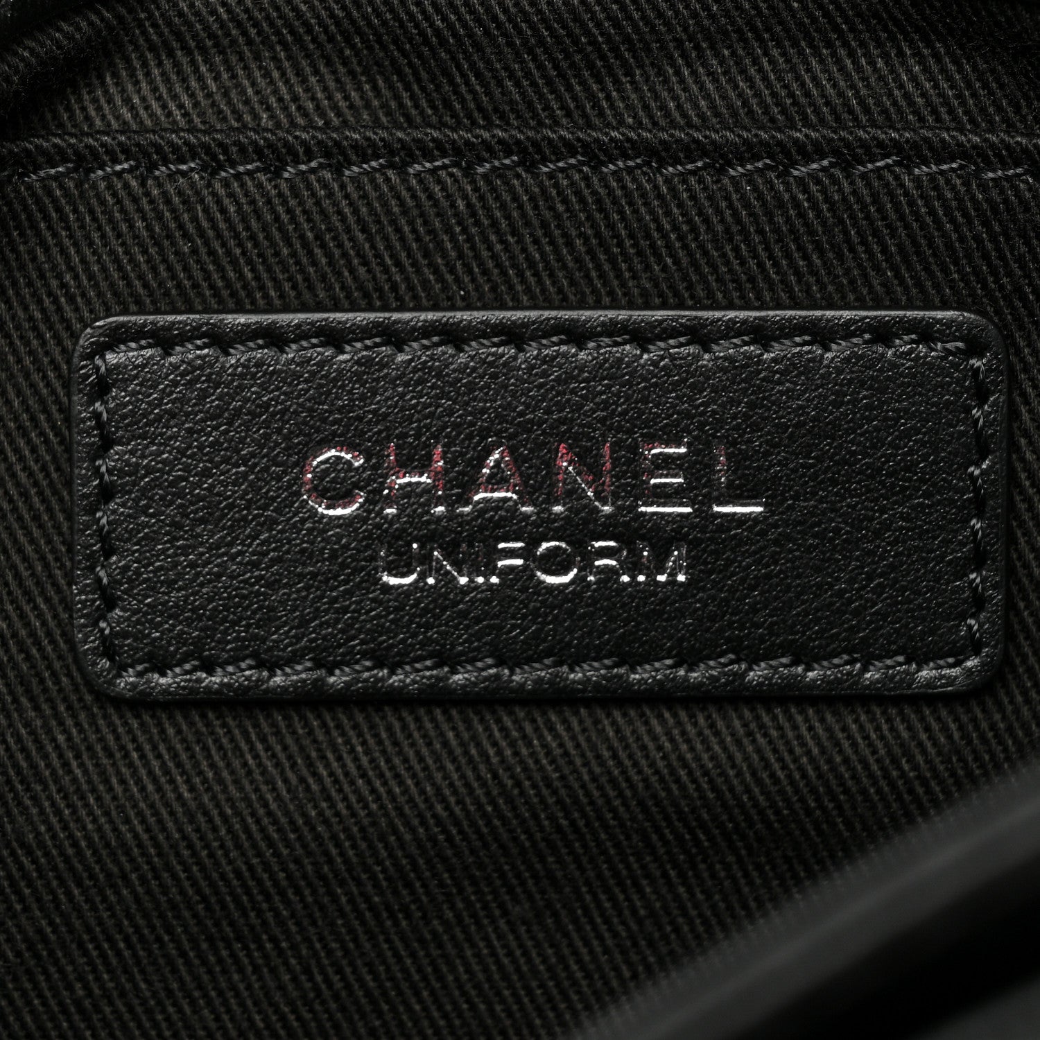 Chanel Calfskin Quilted CC Uniform Flap Belt Bag Black 6 of 9