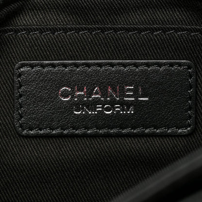 Chanel Calfskin Quilted CC Uniform Flap Belt Bag Black 6 of 9
