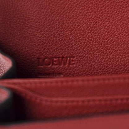 Loewe Grained Calfskin Medium Barcelona Shoulder Bag Scarlet Red 8 of 9