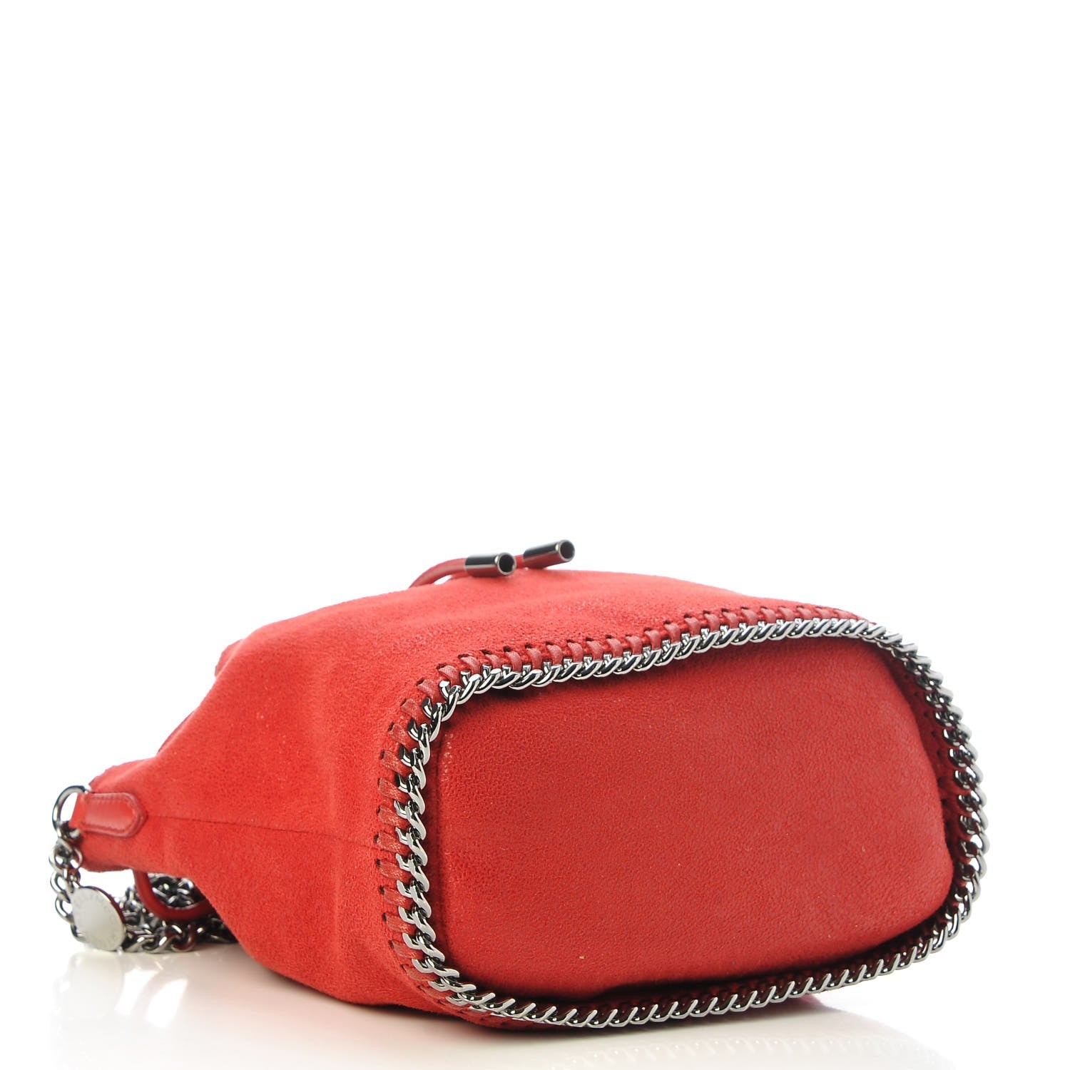 Stella McCartney Shaggy Deer Mini Bucket Falabella Bag Cherry 4 of 7