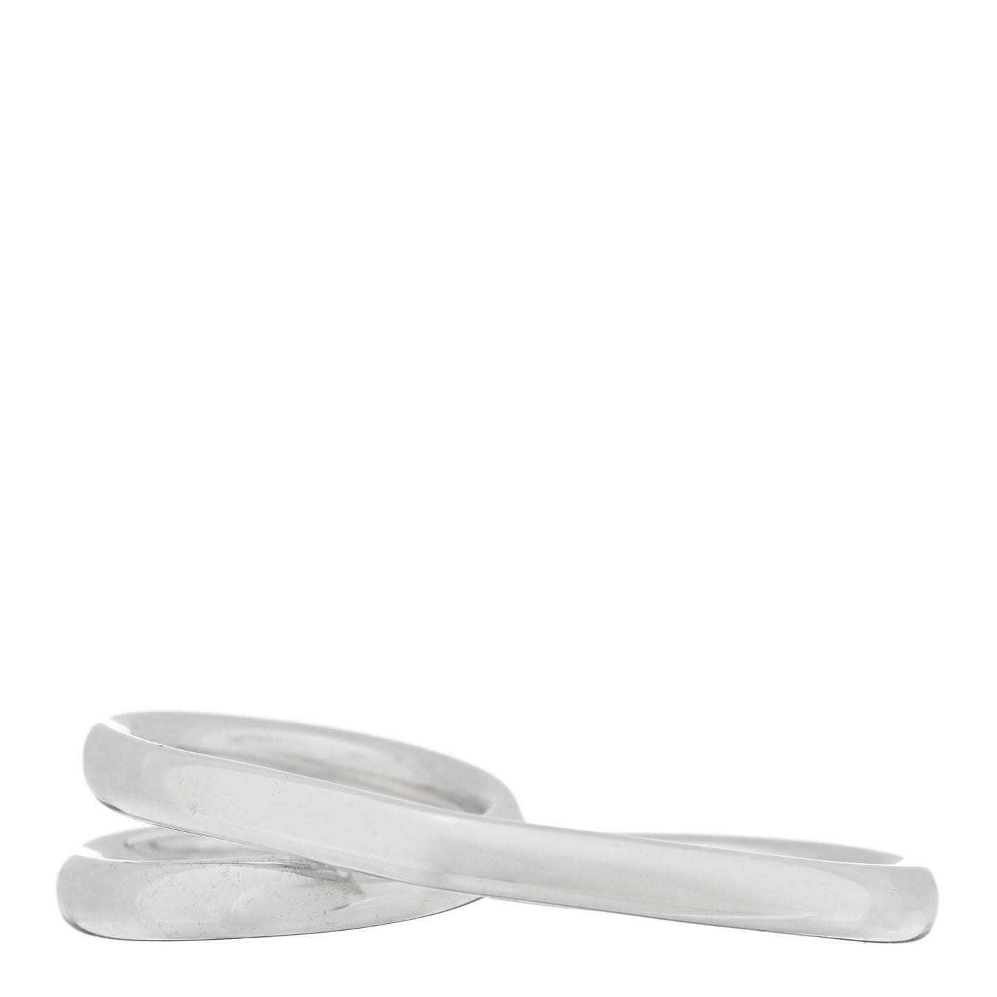 Sterling Silver MM Vertige Coeur Double Ring 49 4.75
