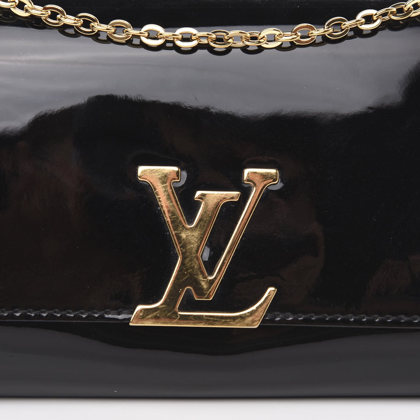 Patent Louise PM Chain Clutch Black
