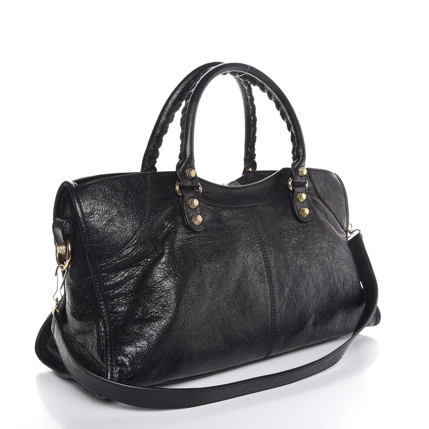 Agneau Giant 12 Gold Hardware Part Time Black
