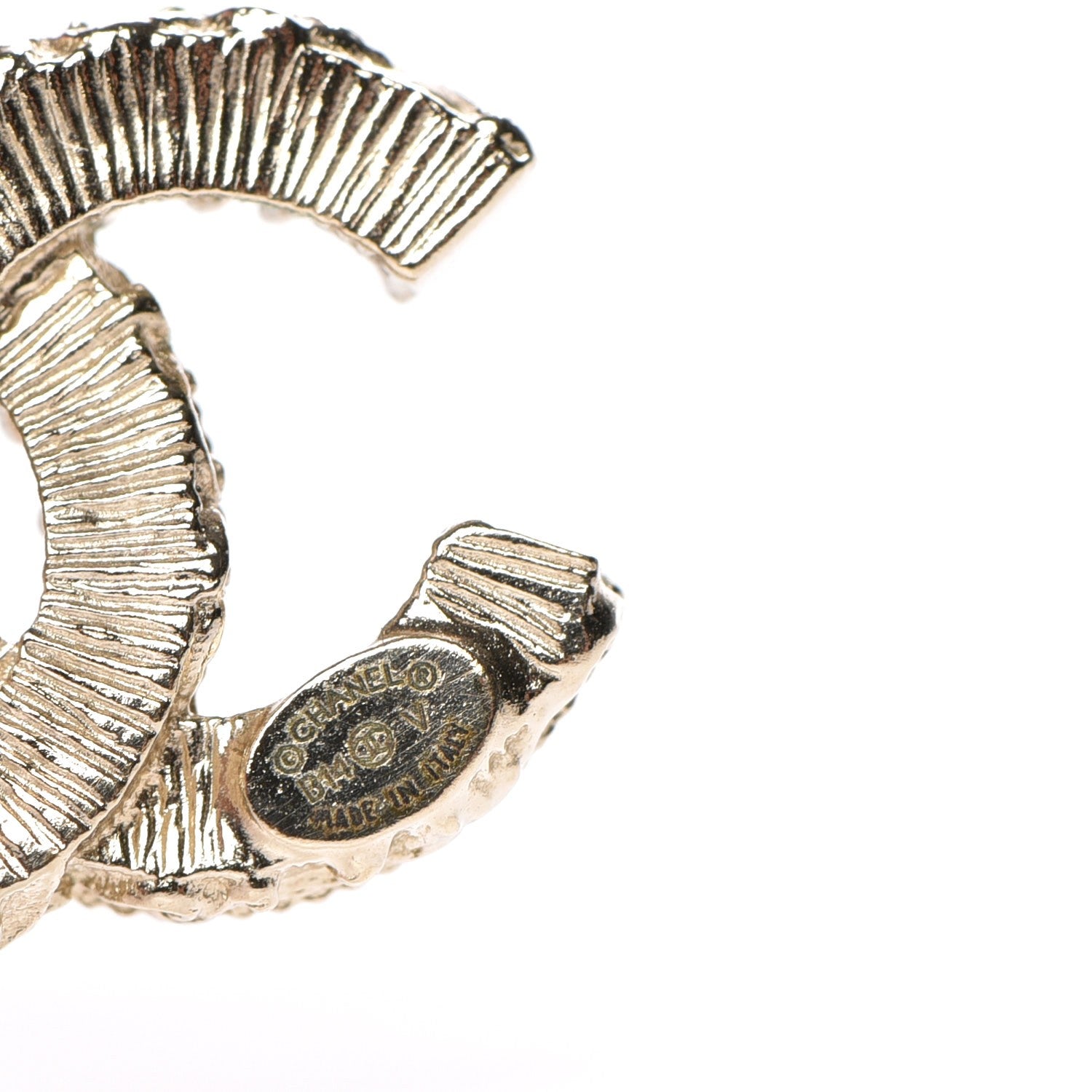 Chanel Enamel CC Baroque Earrings Black Gold 4 of 5