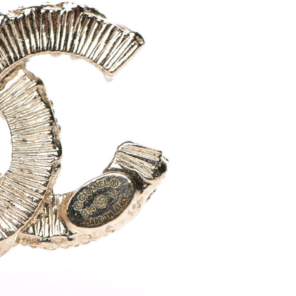 Chanel Enamel CC Baroque Earrings Black Gold 4 of 5