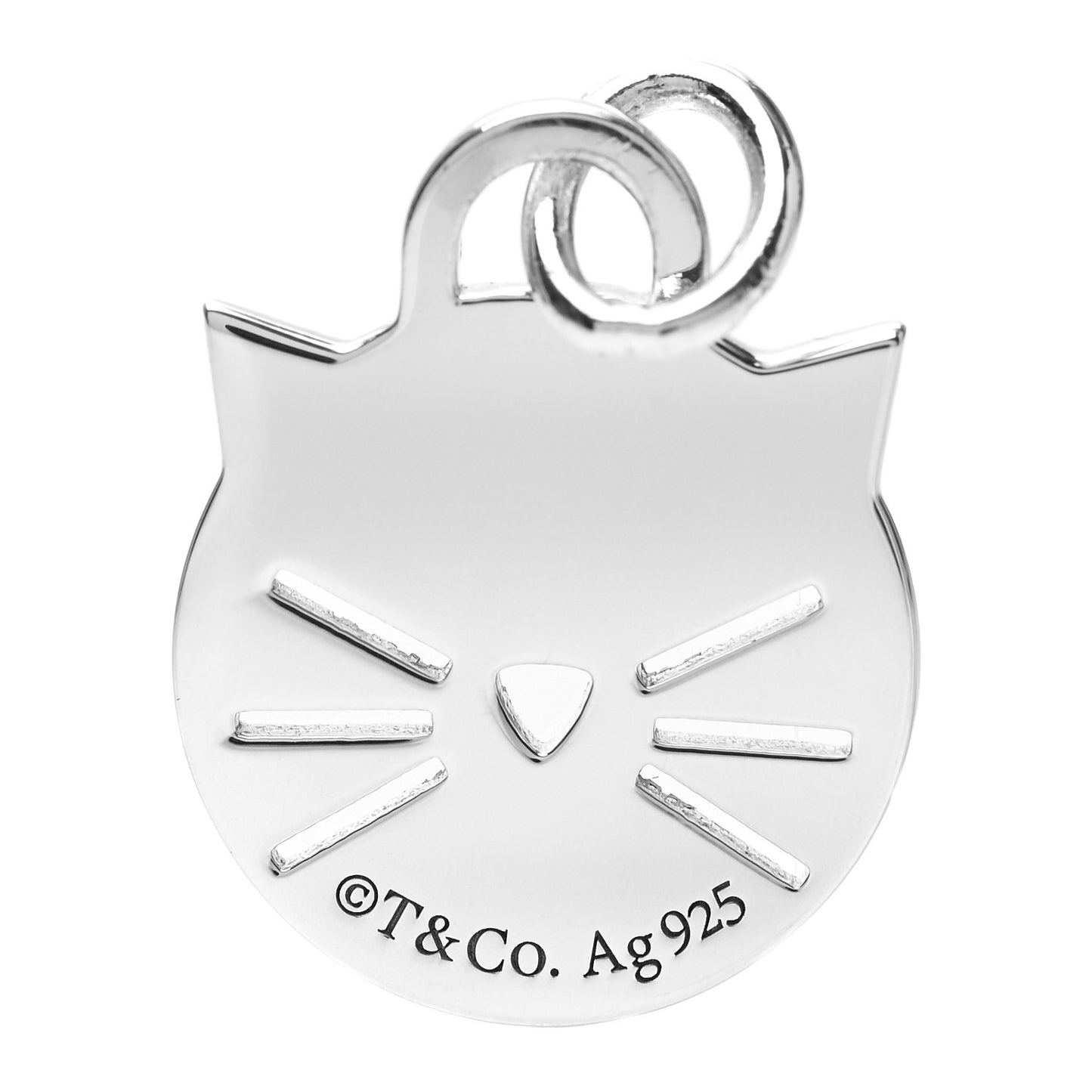 Sterling Silver Return to Tiffany Cat Charm