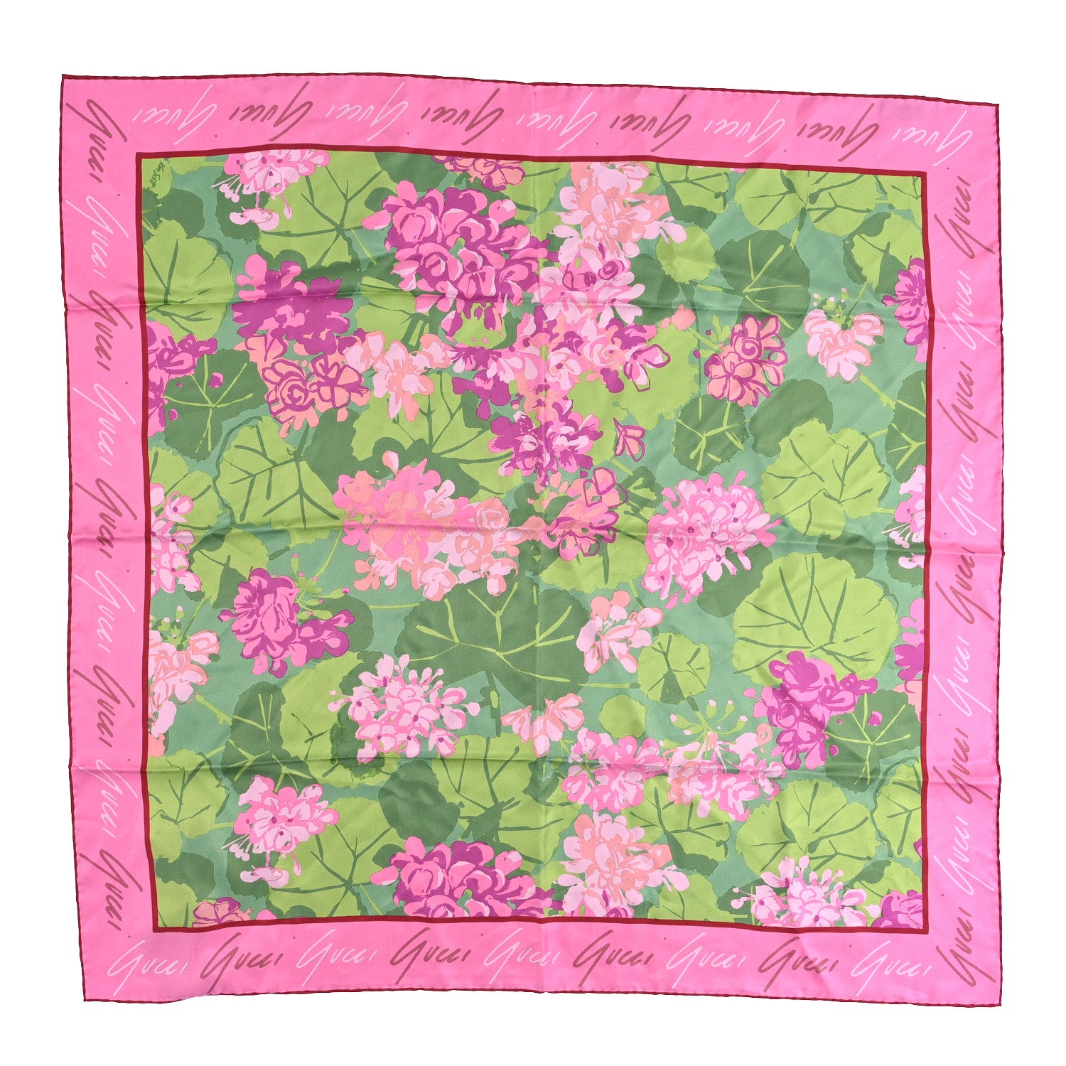 Gucci X KEN SCOTT Silk Floral Square Scarf 1 of 3