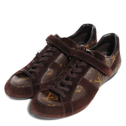 Louis Vuitton Suede Monogram Globe Trotter Sneakers 37.5 3 of 7