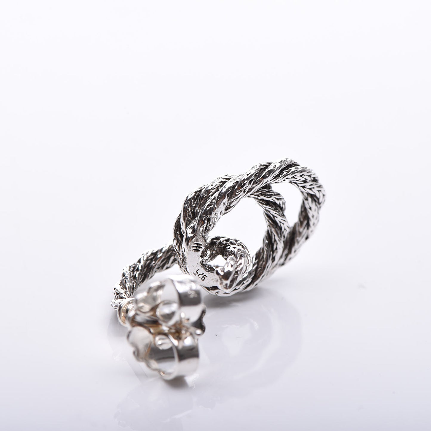JOHN HARDY Sterling Silver Small Double Hoop Earrings