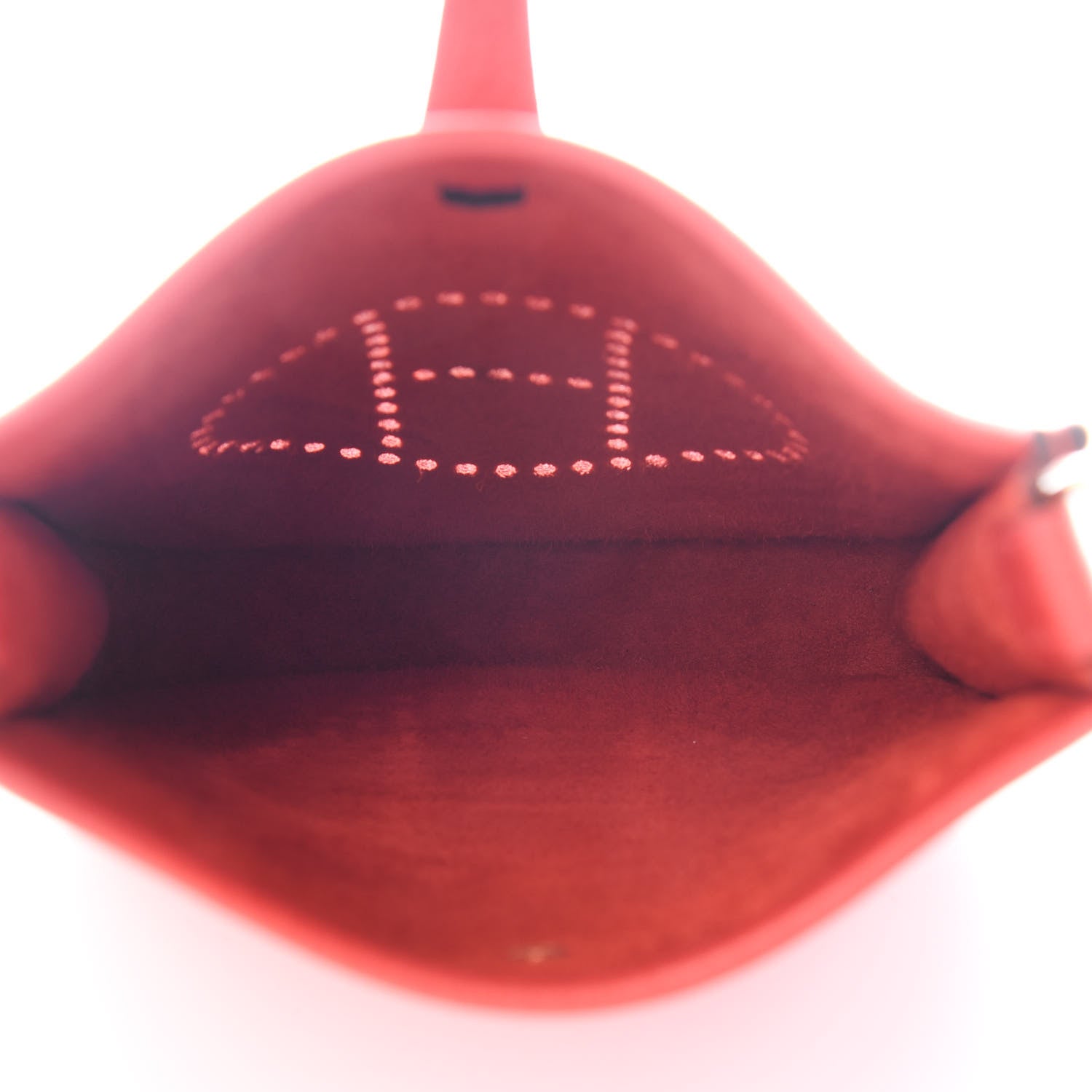 Hermes Taurillon Clemence Evelyne TPM Rouge De Coeur 5 of 9