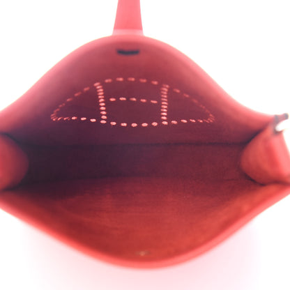 Hermes Taurillon Clemence Evelyne TPM Rouge De Coeur 5 of 9