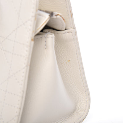 Christian Dior Calfskin Cannage Stitched East West Lady Dior White 16 of 29
